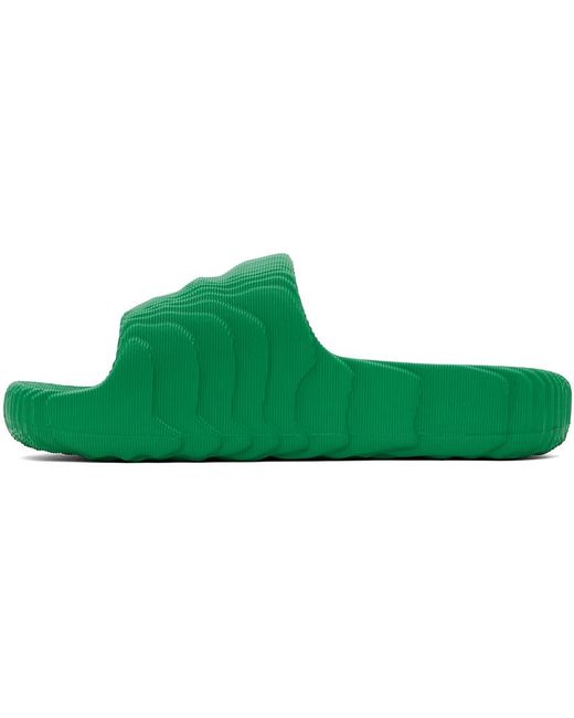 Sandales à enfiler adilette 22 vertes Adidas Originals pour homme en coloris Green
