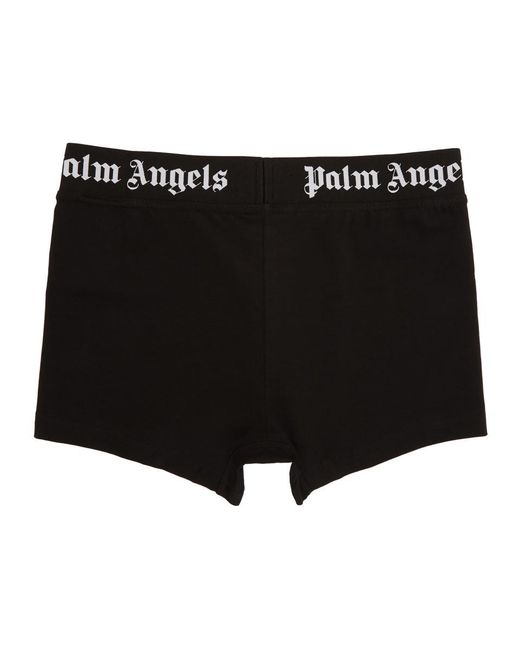 Palm Angels Cotton Black Logo Boxer Briefs for Men | Lyst