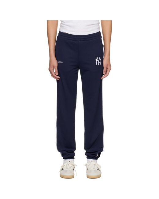 Sporty & Rich Blue Heritage Yankees Serif 90S Elio Lounge Pants