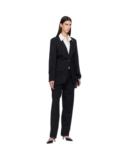 Totême  Black Pleat Trousers