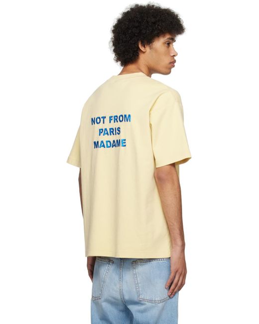 Drole de Monsieur Blue 'le T-shirt Slogan' T-shirt for men