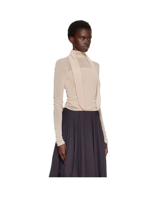 Lemaire Blue Ballerina Scarf Blouse