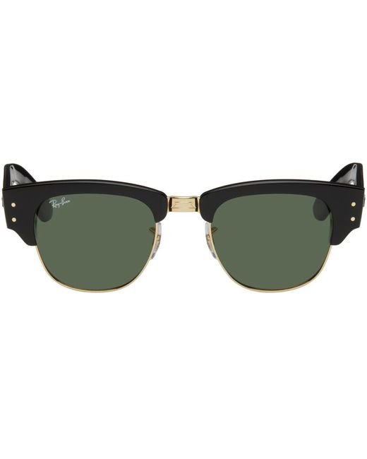 Ray-Ban Green Black & Gold Mega Clubmaster Sunglasses for men