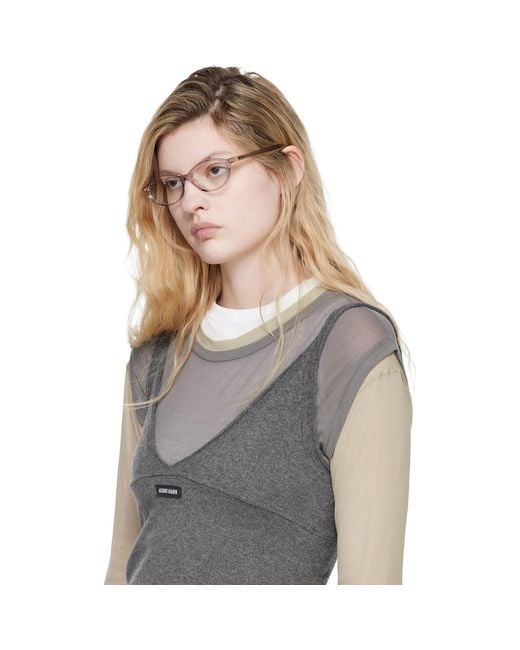 Miu Miu Multicolor Oval Glasses
