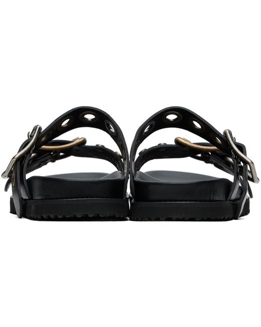 Vivienne Westwood Black Alex Stud Sandals for men
