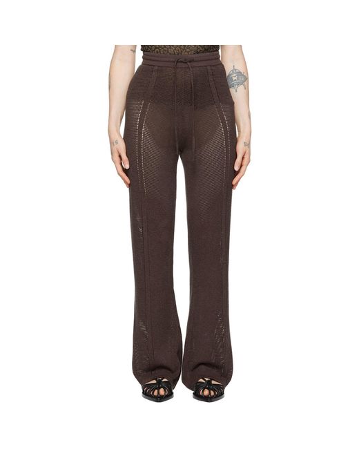 Nanushka Brown Gabin Lounge Pants