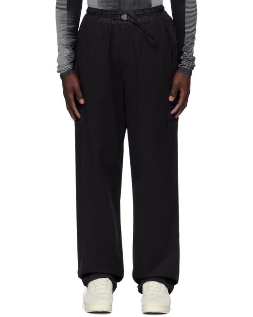 Y-3 Black Paneled Trousers for men