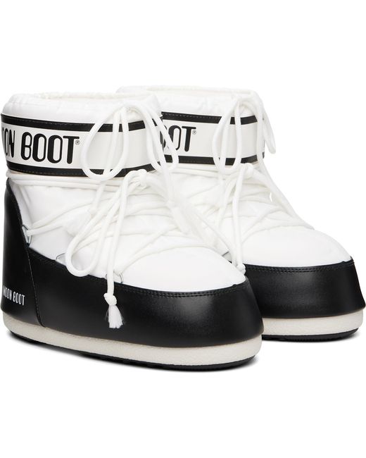 Moon Boot White Icon Low Nylon Boots