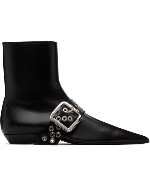 Jil Sander Black Ankle Boots