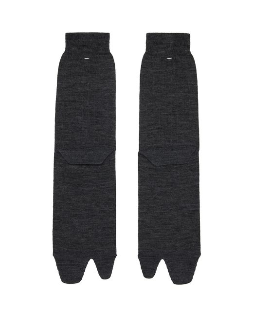 Maison Margiela Black Bootleg Tabi Socks for men