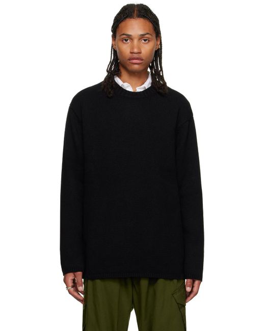 Yohji Yamamoto Black Side String Sweater for men