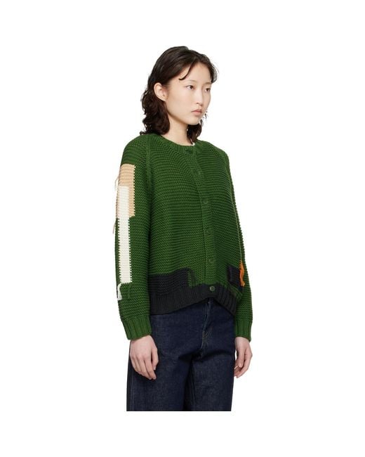 YMC Green Atomic Cardigan