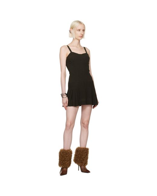 KNWLS Black Bayon Minidress
