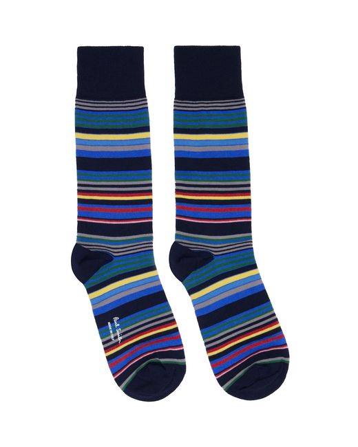 Paul Smith Blue Three-Pack Seasonal Socks for men