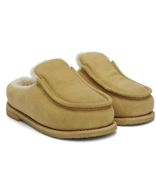 J.W. Anderson タン ヌバック ミュール Natural