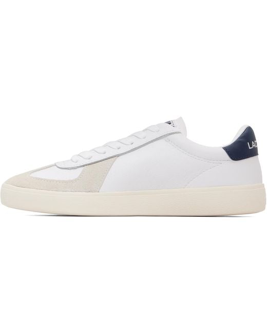 Lacoste White Baseshot Pro Sneakers for men