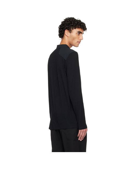Veilance Black Frame Ls Polo for men