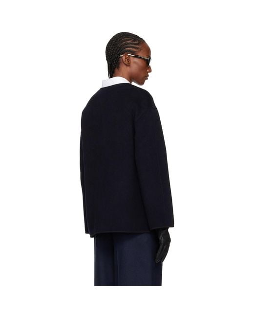 Rohe Blue Double-Faced Wool Jacket