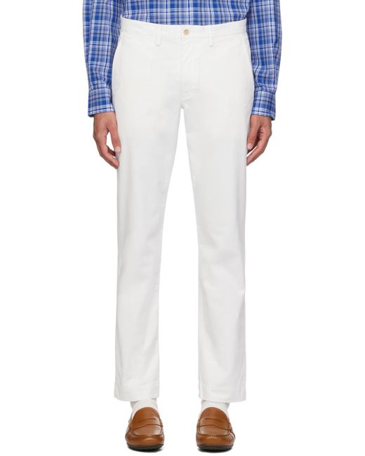 Polo Ralph Lauren White Straight Fit Trousers for men