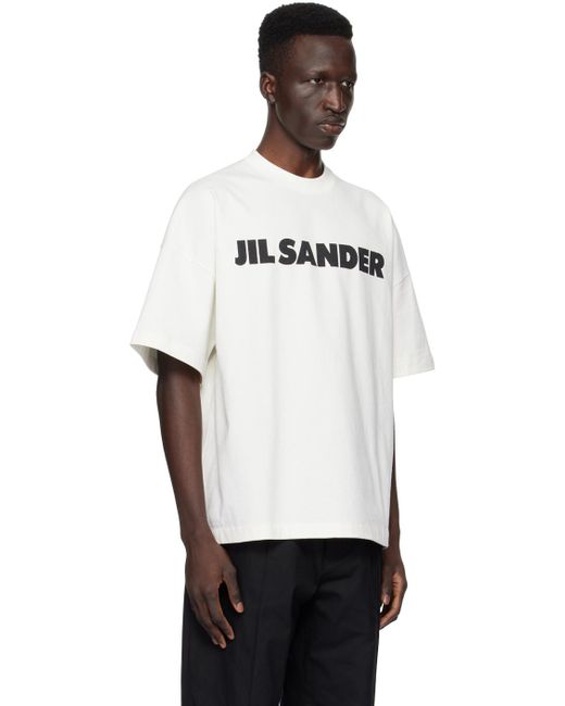 Jil Sander Off-white Printed T-shirt for men