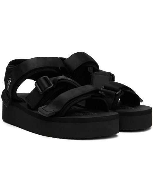 Suicoke Black Kisee-po Sandals for men