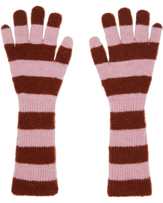 Paloma Wool Red Burgundy Patum Gloves