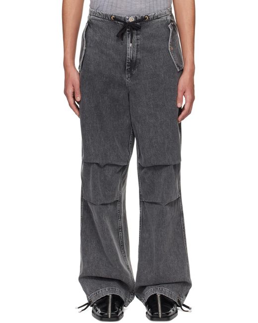 Dion Lee Black Relaxed Jeans for men