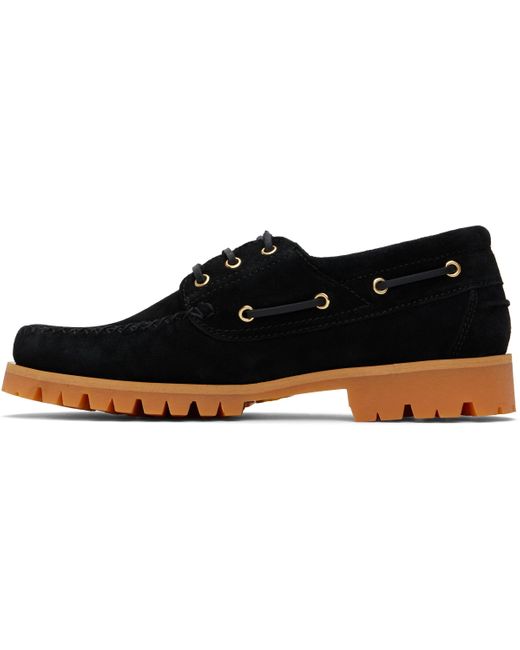 メンズ VINNY'S ブラック Aztec デッキシューズ Black