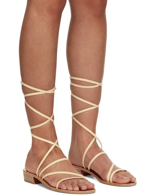 Ancient Greek Sandals Brown Hara Heeled Sandals