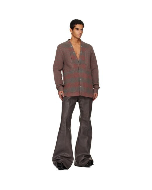 Rick Owens Brown Concordians Larry Fogpocket Overshirt for men