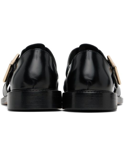 VINNY'S Black Fisherman Sandals for men