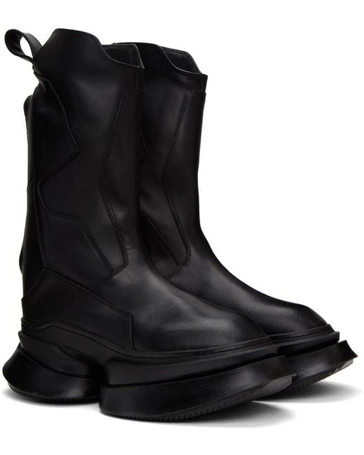 Julius Black Long Sneaker Boots for men