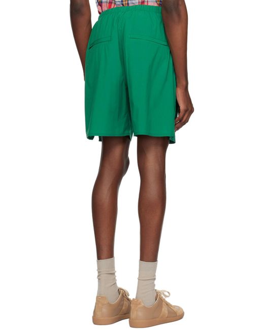 Beams Plus Green Drawstring Shorts for men
