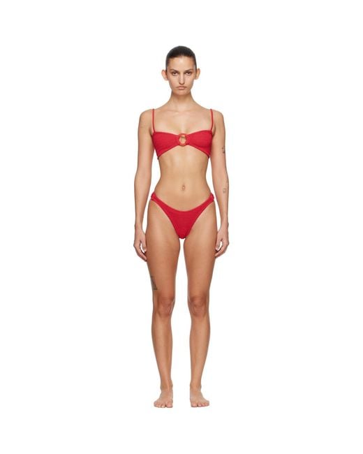 Hunza G Black Misty Tonal Hoop Bikini