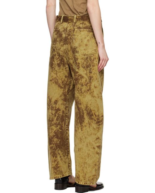 Lemaire Multicolor Twisted Belted Jeans