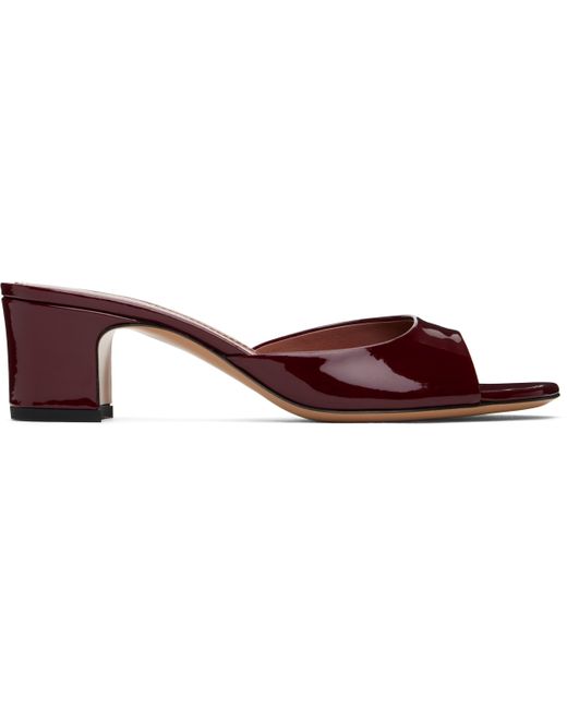 【関税込み】Paris Texas バーガンディ Lara 50 ミュール Burgundy Lara 50 Mules by Paris Texas on Sale