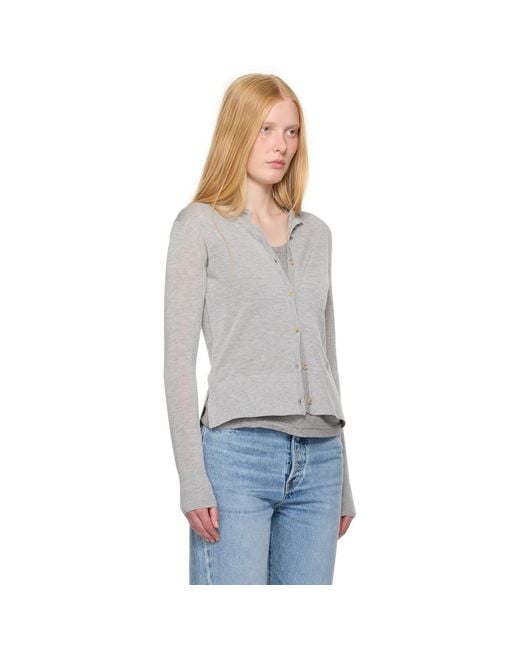 Totême  Black Fine Knit Cardigan