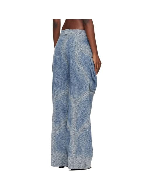 Kiko Kostadinov Blue Centennial Jeans