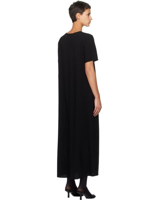 The Row Black Robi Maxi Dress