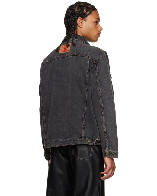 Y. Project Black Wire Denim Jacket for men