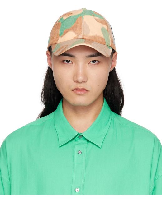 Casquette brun et vert à motif camouflage Acne pour homme en coloris Green