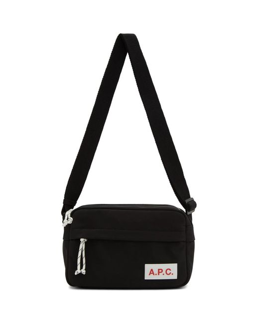 A.P.C. Black Protection Camera Bag for men