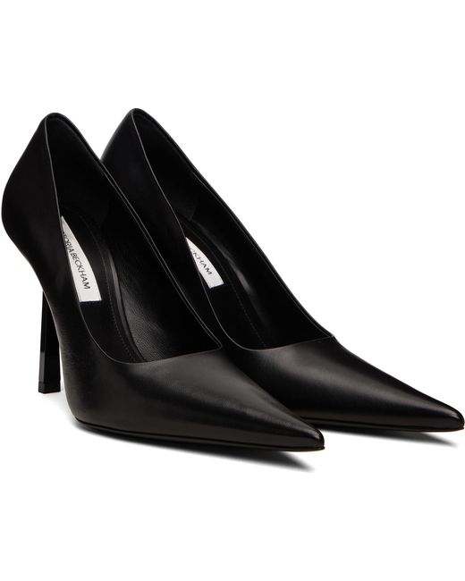 Victoria Beckham Black Victoria Stiletto 100 Leather Heels