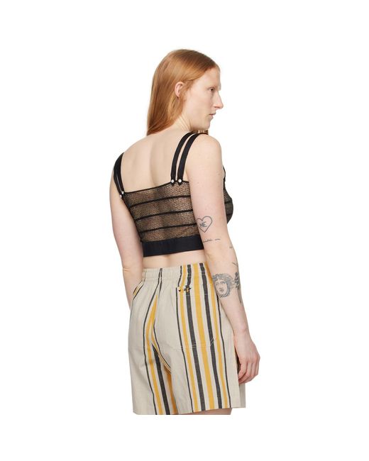 Bode Black Duet Tank Top