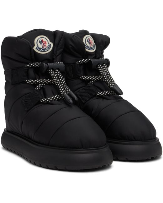 Moncler Black Gaia Pull Snow Boots