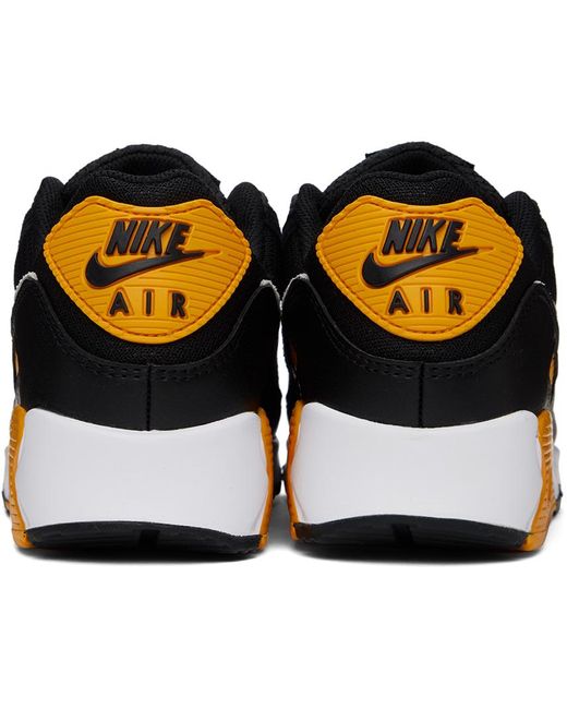 black and yellow air max men