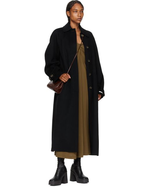 Rosetta Getty Black Ssense Exclusive Knotted Midi Dress