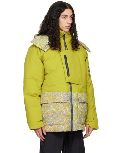 Adidas Originals Yellow And Wander Edition Xploric Down Jacket for men