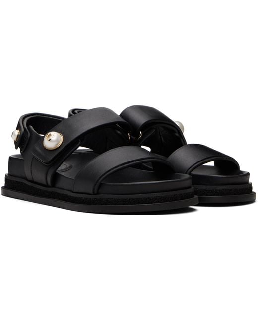 Jimmy Choo Black Fayence City Sandals