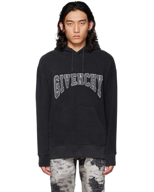 Givenchy Black Patch Hoodie for Men | Lyst UK
